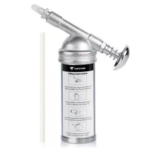 토르스톤 미니 그리스 건 잔디 깎는 기계 에어 툴 자전거용 니들 노즐이 있는 3온스 원핸드 조작 푸시