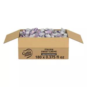 네슬레 커피 메이트 크리머 이탈리안 스위트 크림 리퀴드 싱글 무유 냉장 없음 0.375온스 통 180팩