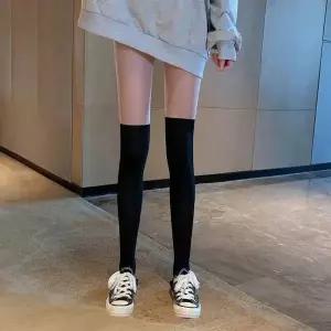 페이크 니삭스 니하이 투톤 페이크 스타킹 오버니 팬티스타킹