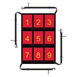 19x27인치 클리어 넘버 스트라이크 존, 방수 존 타겟 네트 조정 가능하고 내구성이 뛰어난 피칭 네트, 야구 및 소프트볼 다양한 스포츠 네트에 적용 가능