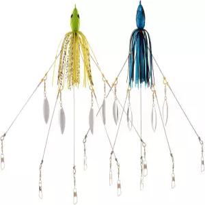 프레기토 5암 앨라배마 엄브렐러 리그 낚시 베이스 키트 송어 연어 민물 유인 미끼