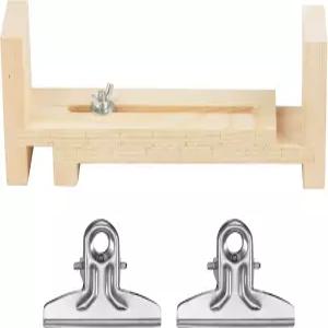 루글램지프 우드 팔찌 지그 메이커 도구 키트 파라코드 DIY 손 뜨개질 자유 사이즈 길이 U자형 클리어