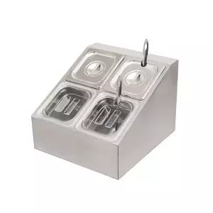 미니 반찬 냉장고 밧드 신선유지 셀프바 보관 카페 식당 토핑 스테인리스