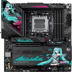 ASUS ROG Strix X870E-H 게이밍 WIFI7 하츠네 미쿠 에디션 AMD X870E ATX 마더보드 16+2+1 전원 스테이지