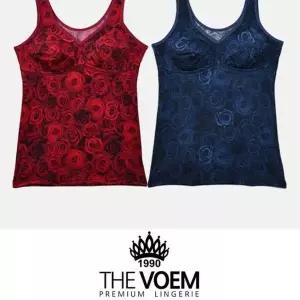 [하프클럽/]아름 장미무늬 노와이어 노몰드 브라런닝 사계절