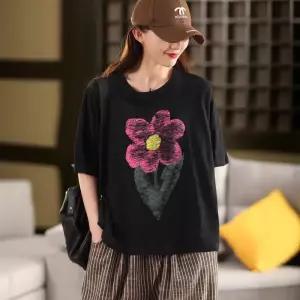 스파이더맨 여성용 면 여름 빈티지 프린트 반팔 라운드 풀오버 슬러브 티 상의 슬림핏 OPH2