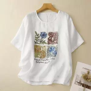 스파이더맨 여성 면 여름 캐주얼 라운드 마 슬림핏 프린트 인형 티셔츠 OPH2