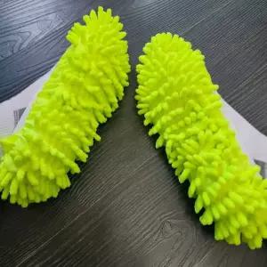 층간소음 바닥청소 슬리퍼 극세사 거실화 걸레 1쌍