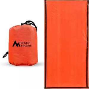 시에라 마드레 비상 침낭 - 하이킹용 초경량 방수 마일라 써멀 바이비 백 텐트 버그 아웃 서바이벌 키트