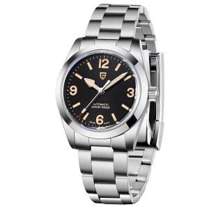 [미국배송] 파가니 디자인 남녀용 자동 시계 36MM 스테인리스 스틸 남성 U2019 손목시계 사파이어 기계식 NH35A 무브먼트