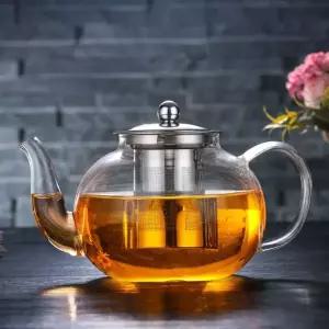 내열 유리 차포트 티팟 차우리 투명 WFLOQOW