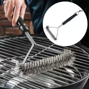 [하프클럽/]야외 캠핑 그릴 청소솔 스틸 솔 브러쉬 식당 캠핑장
