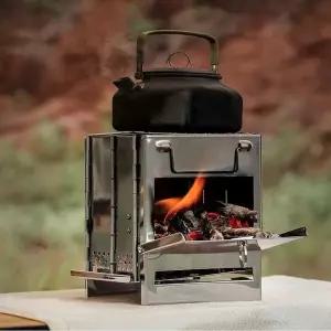 [하프클럽/]프리폼 접이식 사각난로 미니화목난로 불멍화로 대형