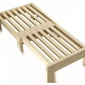 접이식 원목 침대프레임 자취방 원목침대 저상형 나무