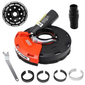 헤르조 GT 119125 부착물이 있는 앵글 그라인더용 125MM 연삭 먼지 덮개