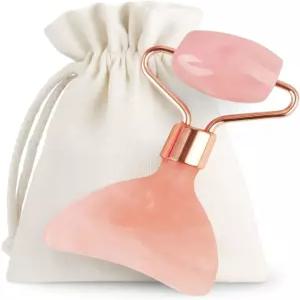 보호 아로마틱 이 히피 걸 과샤 글로우 롤러 마사지 도구 로즈 쿼츠 페이셜 조각 및 미니 페이스 듀얼