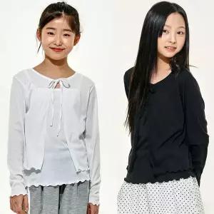 [보리보리/모데쯔]주니어 여름 가디건 나시티 세트 10대 초등학생 등교 냉방