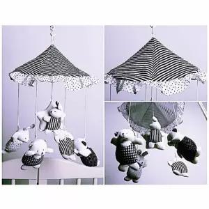 오르골 흑백모빌 토돌이 신생아모빌