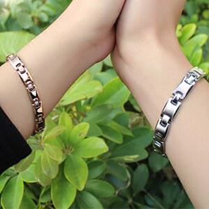 MOMO 건강 티타늄 보호 팔찌 방사선 게르마늄 여자 남자 스틸 543 피로