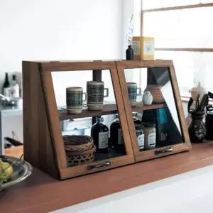 수납장 장식장 그릇수납장 보관함 홈카페 찬장 그릇 레트로