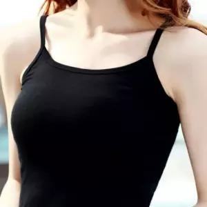 빅사이즈 프리사이즈 사방스판 슬림 끈나시 민소매 이너티 나시 나시