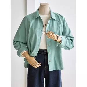 [하프클럽/]나그랑 루즈핏 겉기모 셔츠_T2510BL626C