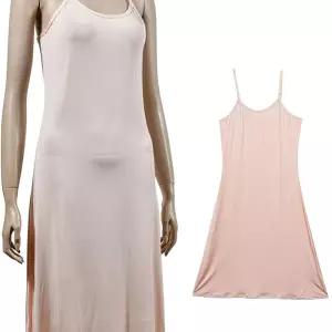 린다 로맨틱 실켓 인견 슬립 롱끈원피스 속치마 이너