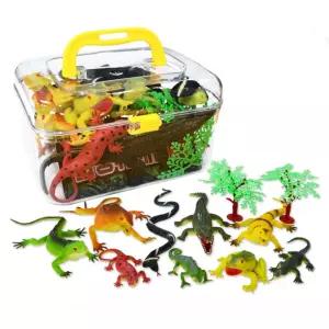 간편보관 손잡이상자 도마뱀 파충류장난감 키카 남자아기