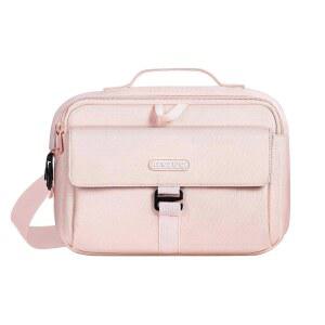 MOSISO 카메라 숄더백 케이스 크로스바디 슬링 지갑, DSLR / SLR / 미러리스 컴팩트 패딩 사진 핸드백, 캐논 / 니콘 / 소니 카메라 및 렌즈와 호환, 핑크