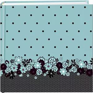 파이오니어 사진 앨범 200 포켓 프린트 폴카 닷 버즈 디자인 4 x 6인치