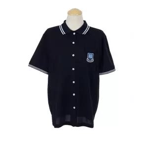 [하프클럽/]교복몰 여자 화이트 투라인 네이비 반팔 생활복 (정현