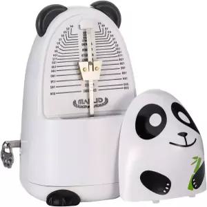 벨이 있는 피아노를 위한 카툰 기계 메트로놈 블랙-판다