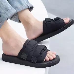 [하프클럽/]찍찍이 남녀공용 캐주얼 베이직 찍찍이 조절 슬리퍼