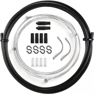 자전거 브레이크 키트 케이블 포함 및 범용 수리용 라인 파이프 하우징 1세트 도로 가이드 면 2개 시프트