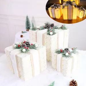 크리스마스 선물상자 LED 녹박스 인테리어 대형장식 성탄절 아트박스 선물왔어 플라워트리 화