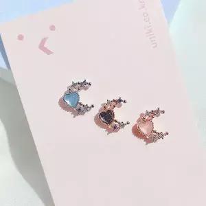 [하프클럽/](낱개판매) 꿈결의 하트 이너컨츠 아웃컨츠 달 피어싱