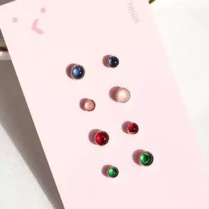 [하프클럽/]컬러풀 파스텔 귓바퀴 트라거스 연골 피어싱