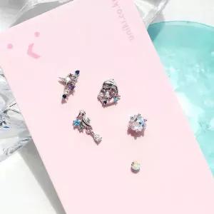 [하프클럽/](낱개판매) 바닷 속 친구 해마 드롭 딸랑이 피어싱