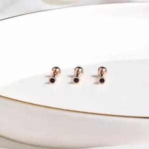 [하프클럽/](낱개판매) 컬러칙촉 귓바퀴 헬릭스 블랙 피어싱