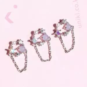 [하프클럽/](낱개판매) 드리미 스타 체인 아웃컨츠 귓볼 피어싱