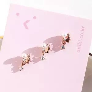 [하프클럽/](낱개판매) 마이 바니 토끼 진주 피어싱