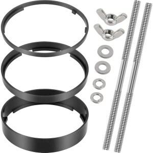 카뷰레터용 5인치 스테인리스 라이저 키트 2팩, 에어 클리너 장착 볼트 도구, 스펙터 SPE-4954용 1/8인치 직경 목 5개 포함 Calvana 5피스 스페이서