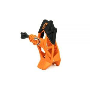 Dango Design 그리퍼 마운트 파워스포츠 헬멧 사용 액션 마운트로 등에 범용 클램프 카메라용 오토바이 오렌지