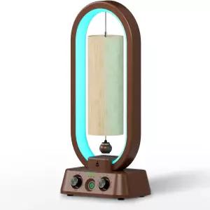 라일락스톤 자동 대나무 바람 차임 시스템 휴식을 위한 사운드 힐링 악기 배스 실내 전자 이상적인 명상