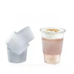 투명 컵홀더 단열 코스터 에폭시 컵커버 구경 테이블 거치대