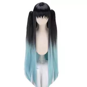 귀칼 시토무 무이치로 그라데이션 가발 코스프레