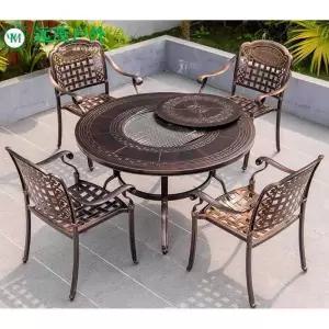 야외 바베큐 테이블 정원 고기 실외 마당 그릴