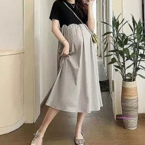 맘콩 임산부원피스 원피스임부복 여름 하객룩임산부옷zab455