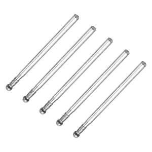 5Pcs 조각 정밀 다이아몬드 그라인딩 헤드 2.35mm 생크 라운드 전기 그라인더 부품 도구 0.5mm-8mm