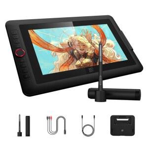 XPPen 업그레이드된 Artist13.3 Pro V2 드로잉 태블릿(화면 포함), 16384 펜 압력 X3 Pro 스타일러스 펜 디스플레이, 99% sRGB 풀 라미네이팅 AG 화면 그래픽 태블릿(스탠드 포함), 레드 다이얼, 8개의 단축키 13.3